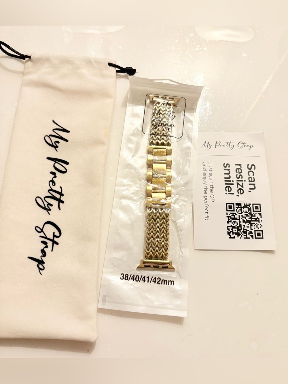 My Pretty Strap Gold Metal Strap Band for 38/40/41/42mm
Smart Watch